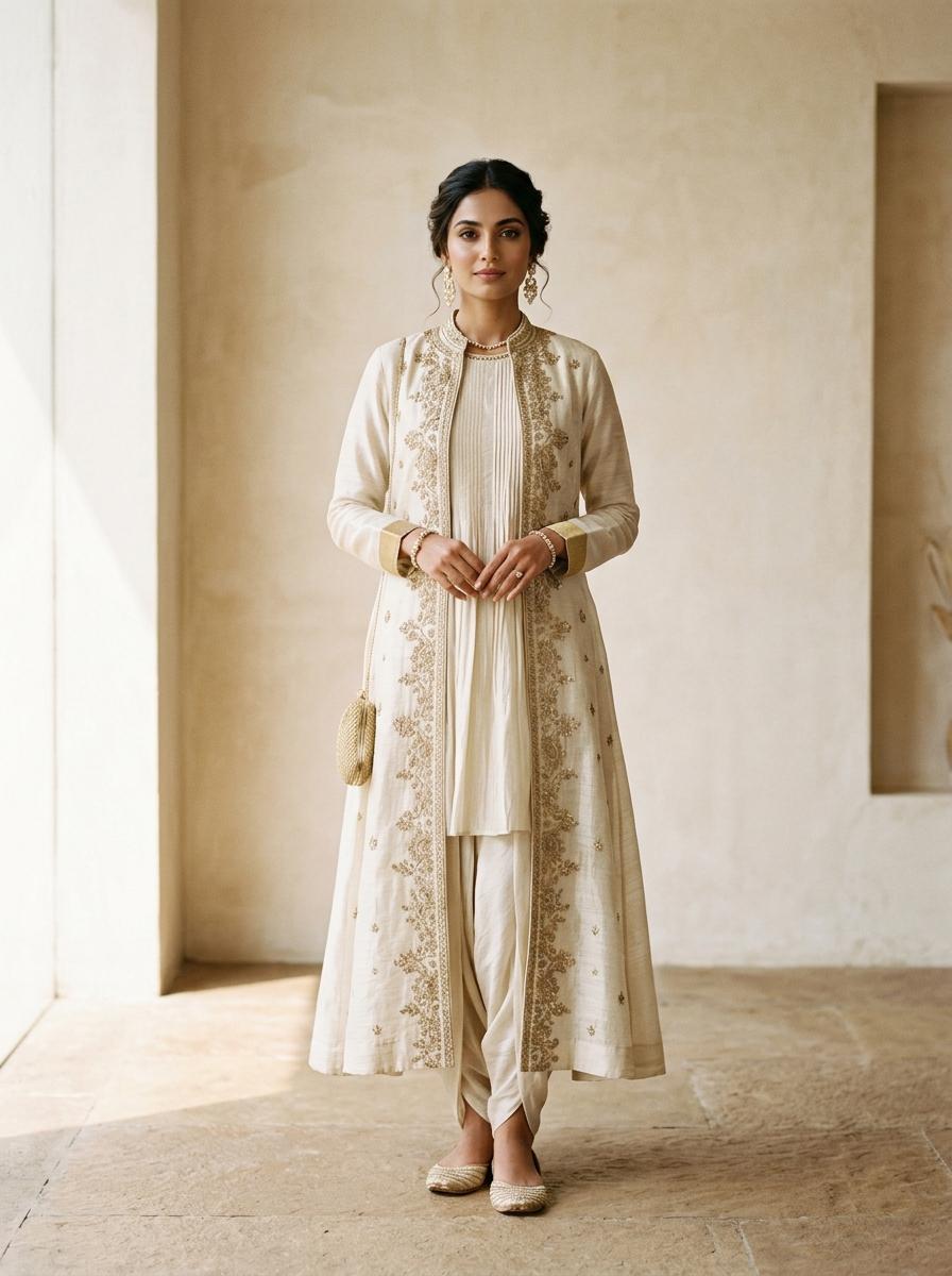 KEY FASHION Luxury Contemporary Ethnic and Fusion Ensemble