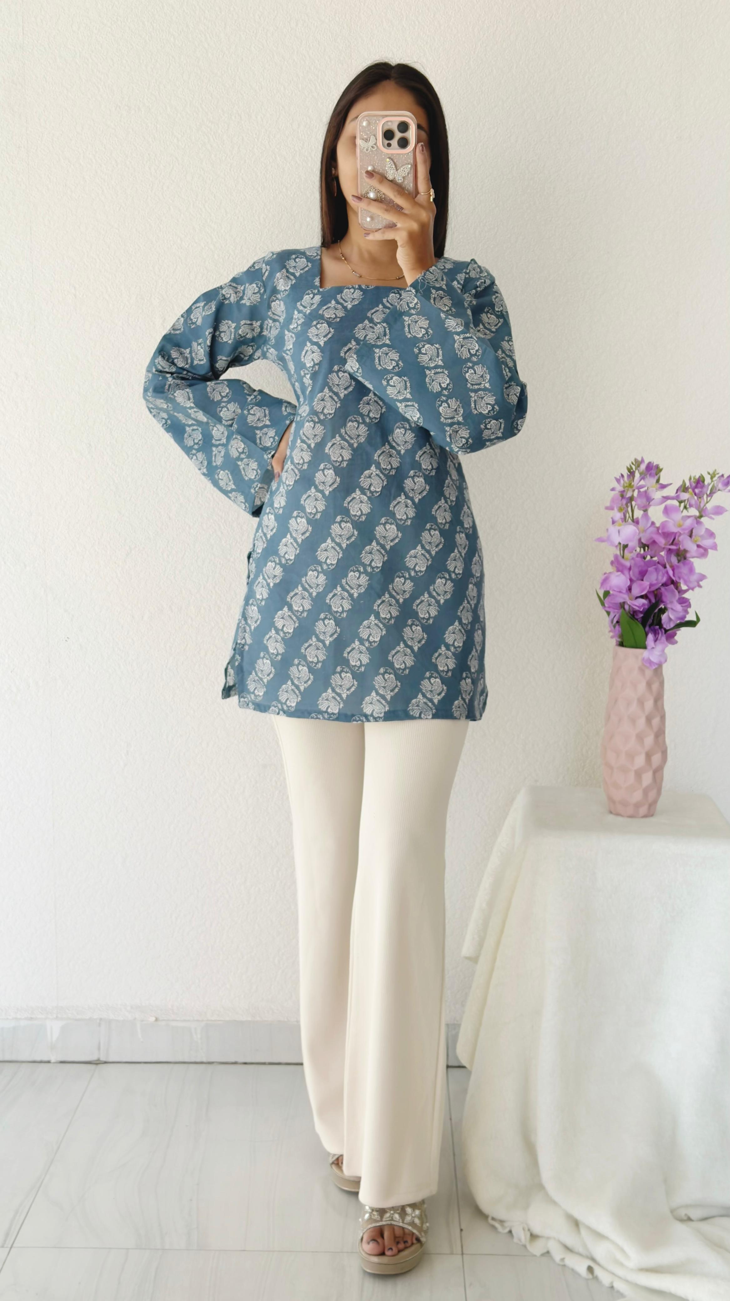 PURE COTTON SHORT KURTI