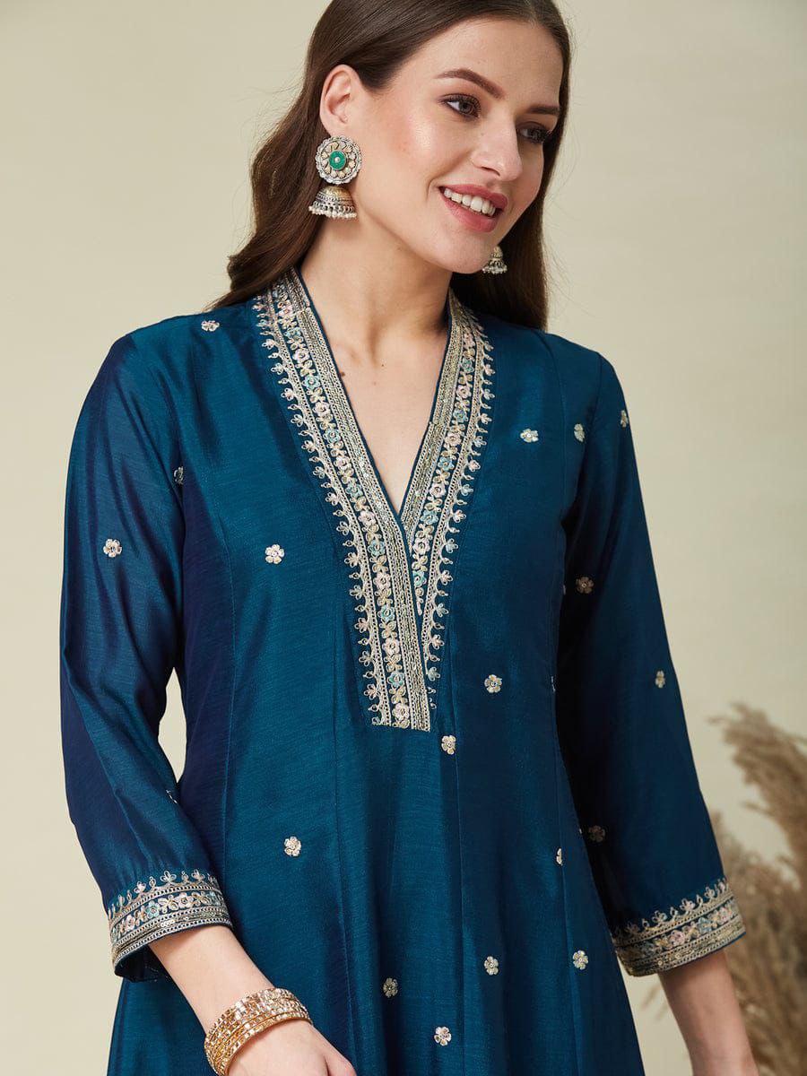 Trendy Anarkali Designers kurti Pent Set