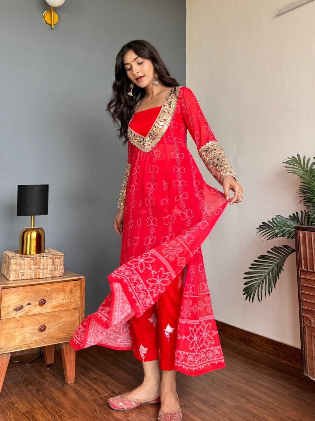 Baggy Style Anarkali Kurti Set