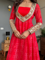 Baggy Style Anarkali Kurti Set