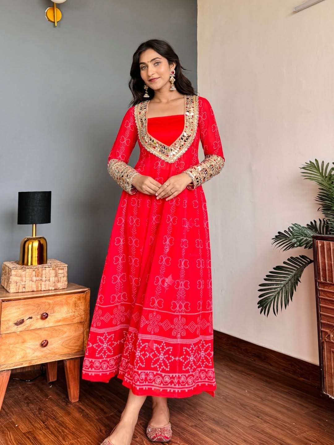 Baggy Style Anarkali Kurti Set