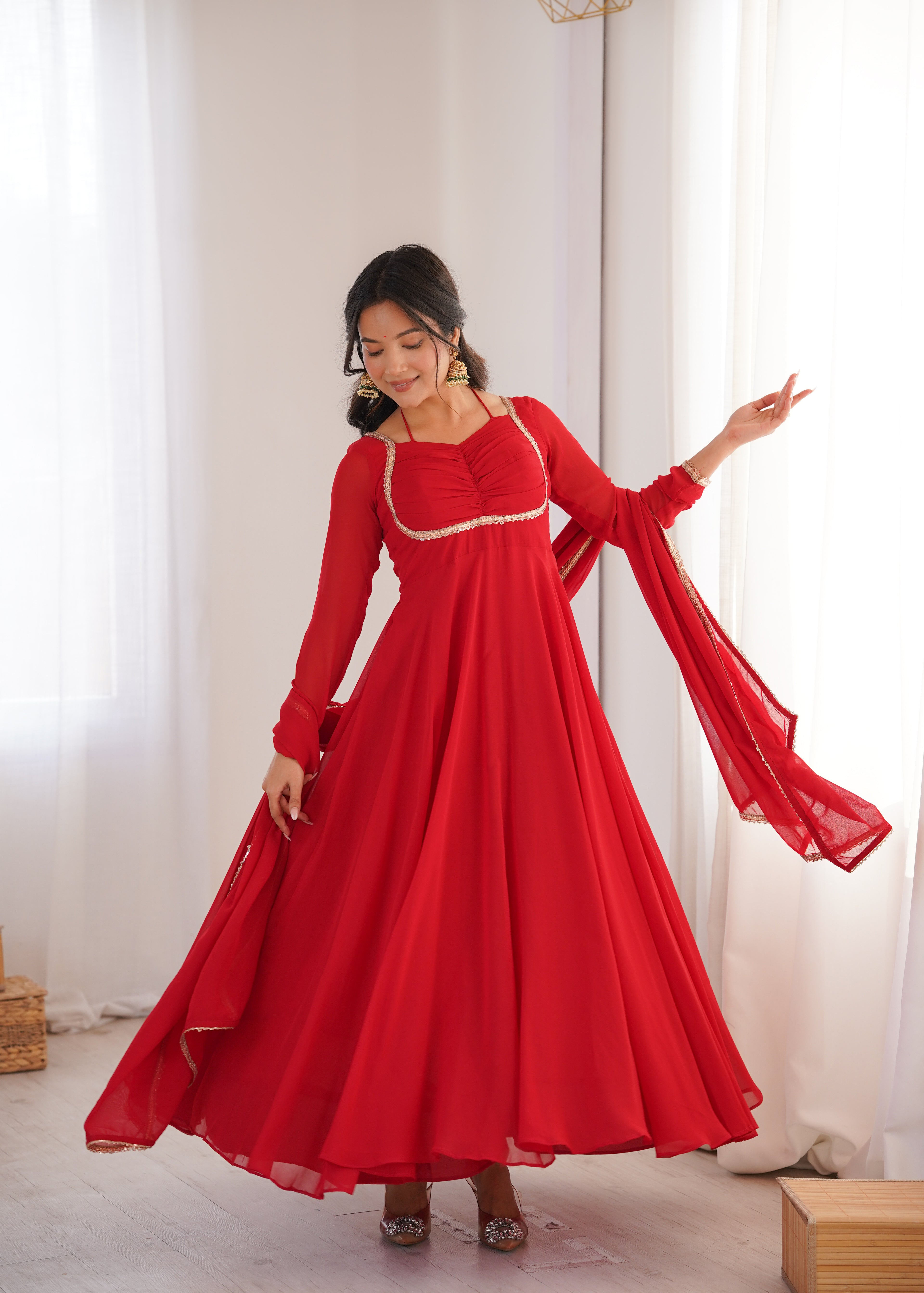 Anarkali Red