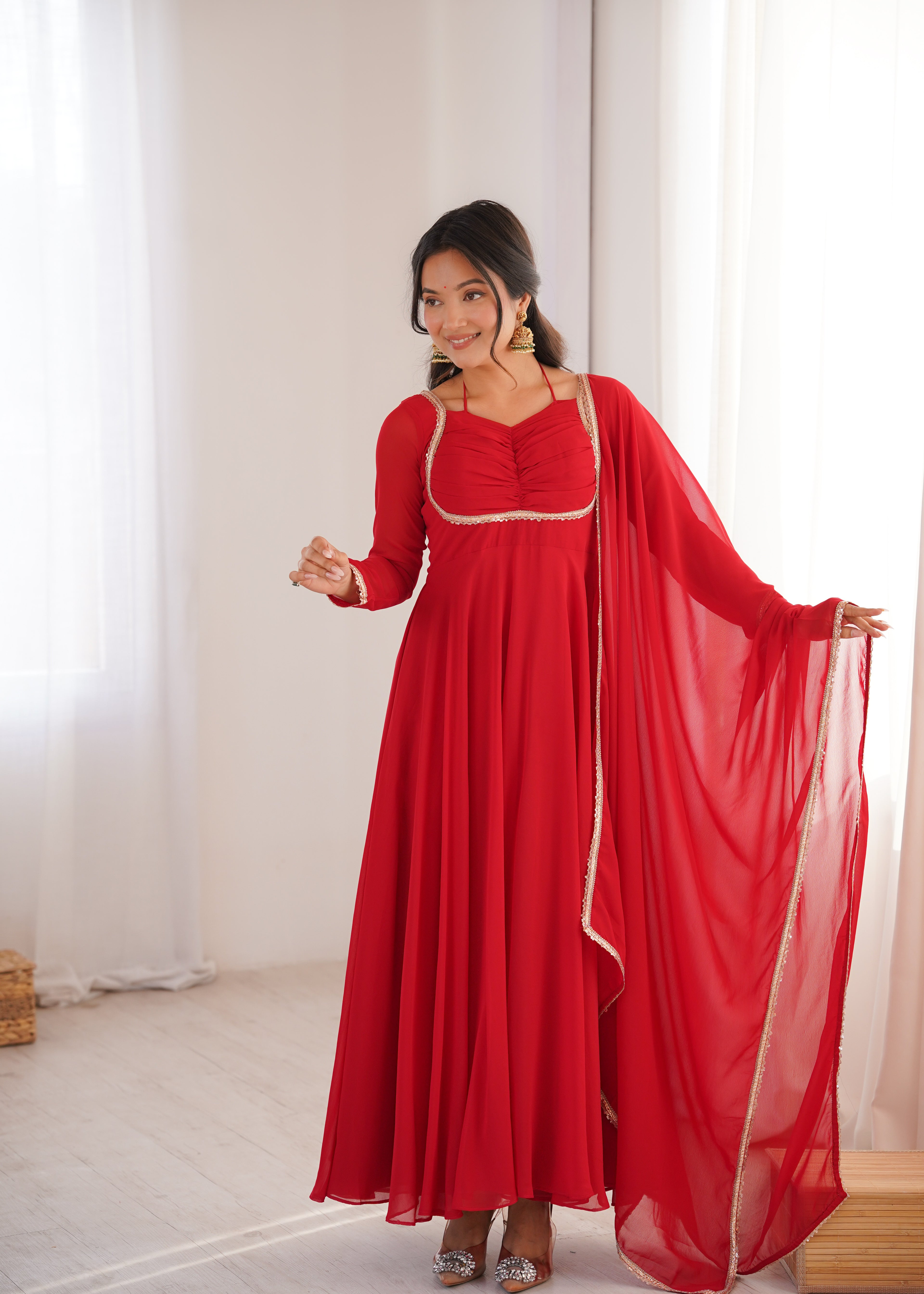 Anarkali Red