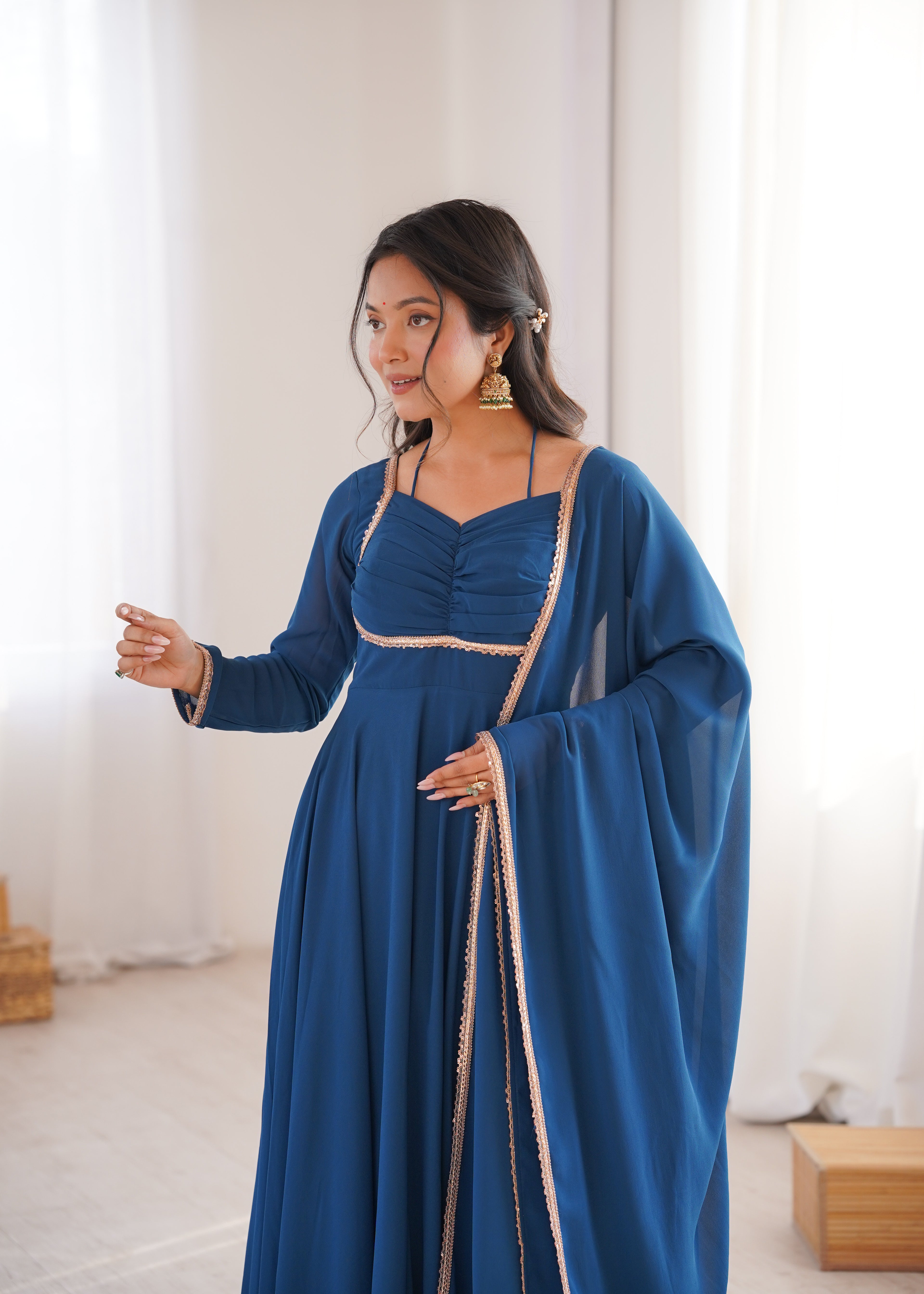 Anarkali Tealblue