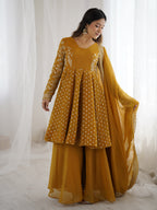 Ethnic top with sarara plazoo