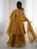 Ethnic top with sarara plazoo