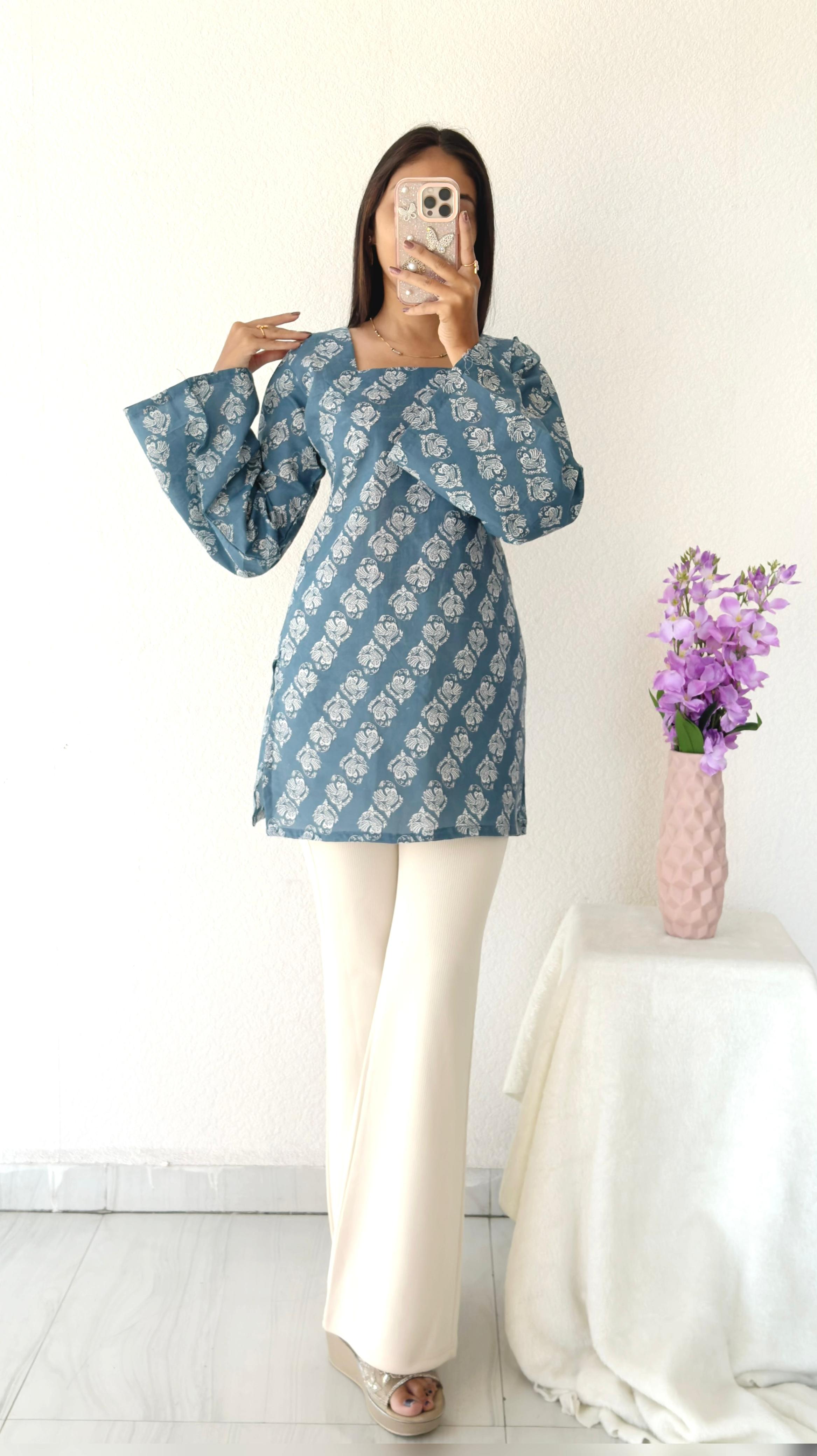 PURE COTTON SHORT KURTI