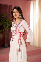 trendy mirrorwork cord-set