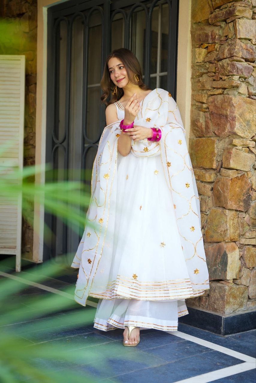 Purely Handmade Anarkali Plazzo Set