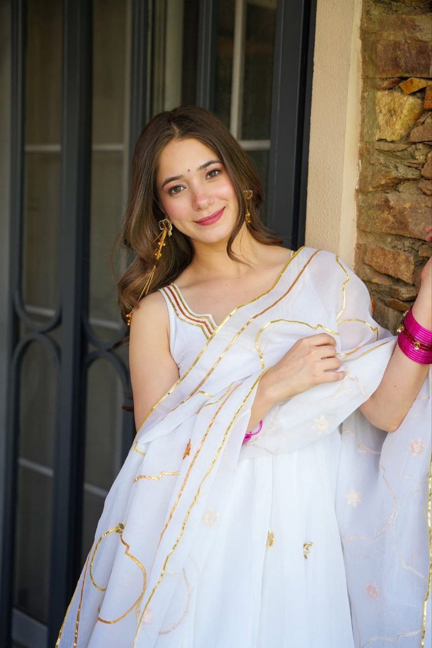 Purely Handmade Anarkali Plazzo Set